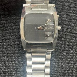 Nixon Black and Silver Smartwatch